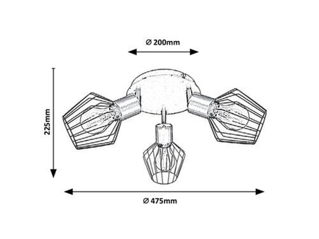 Oczko Rabalux Belano 3536 czarny