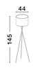 Lampa podłogowa Luces Exclusivas ACACIA - czarny LE43446