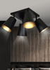 Lampa wisząca PRISM 4 BLACK / GOLD Emibig 406/4 czarny/złoty