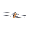 Lampa sufitowa Zuma Line C230624202 MINAR LAMPA SUFITOWA CZARNA+DREWNO/BLACK+WOOD