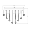 Plafon Zuma Line Alexa RLX94874-5 SILVER