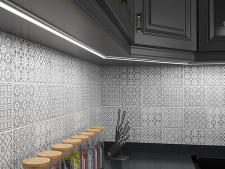 Profil LED Greenie P2-1C2 2m nawierzchniowy czarny lakierowany