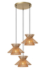 Lampa wisząca Lucide TASMAN 10420/03/72 drewniany