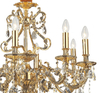 Żyrandol Glamour złoty Ideal Lux 060514 Gioconda SP8 Oro