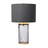 Lampa stołowa Reno - 1 źródło światła - Postarzany mosiądz Quintiesse QN-RENO-SMOKE-AB