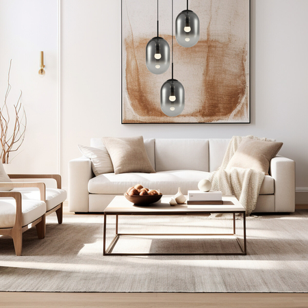 Milagro Lampa wisząca ALIAS BLACK 3xE14 koło ML0320 CZARNY