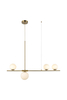 Lampa wisząca SANTANDER GO Azzardo AZ4419 brushed golden brass