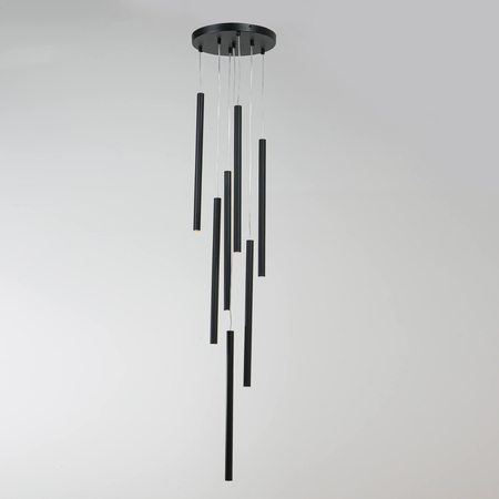 Lampa wisząca Lungo 7xG9 czarna LP-894/7P BK