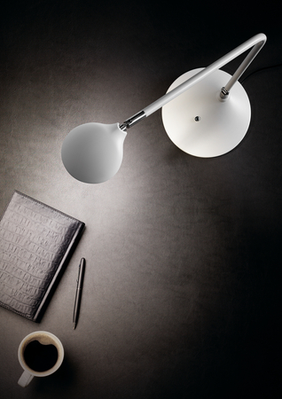 Lampa biurkowa DIXON biały mat, chrom matowy LED 7W 3000K regulowana