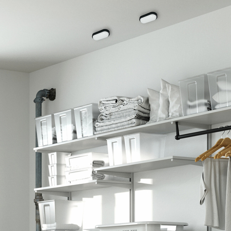 Eko-Light Oprawa Kanałowa Davo Owal 8W 4000K IP64 Czarny EK1039 CZARNY