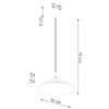 Sollux Lighting Lampa wisząca ZUMA biała SL.1325
