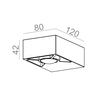 Kinkiet AQForm Golo LED Hermetic Wall Czarny Struktura