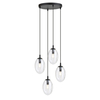 Lampa wisząca ASTRAL 4 Emibig 1265/4PREM czarny