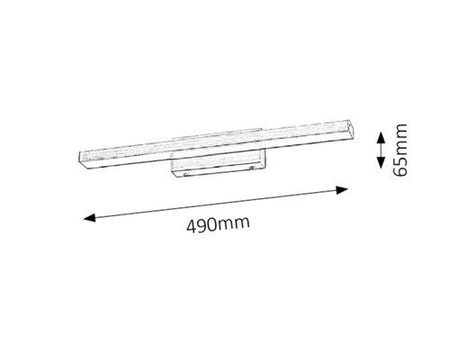 Lampa łazienkowa Rabalux John 5721 brąz