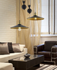 Lampa wisząca SWEDEN 2 MIRROR Azzardo AZ2476 black / gold