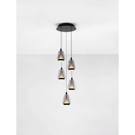 Lampa wisząca Luces Exclusivas RORIZNO LE45111 czarny, szary i odcienie szarości