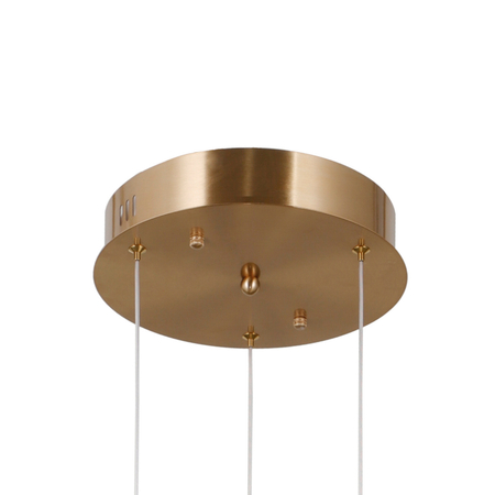 Lampa wisząca Italux PND-34362-9-HBR-OPAL złoty