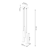 Sollux Lighting Lampa wisząca QUAD 1 biały SL.0062