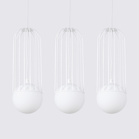 Sollux Lighting Lampa wisząca BRINA 3L biała SL.1333