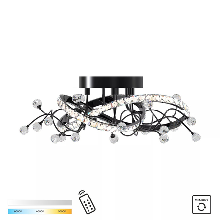 Lampa sufitowa Zuma Line MX3481-1S-3BCT MAIA LAMPA SUFITOWA CZARNA/BLACK