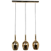 Milagro Lampa wisząca LUGANO GOLD 3xE14 ML8816 CZARNY / ZŁOTY