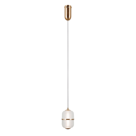 Lampa wisząca Italux Alani PND-34375-1-HBR Złoty