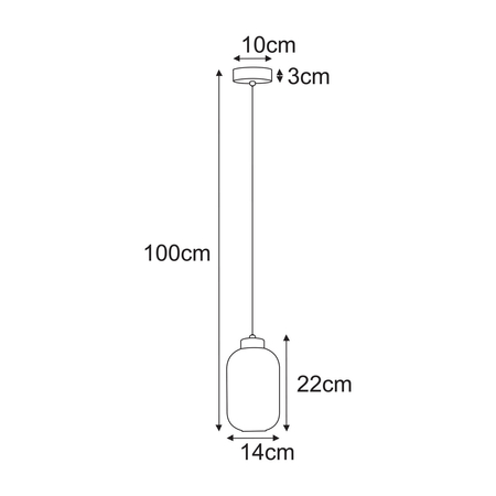 Lampa wisząca Kaja SILVA K-5750 grafitowy, czarny