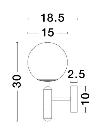 Kinkiet Luces Exclusivas AGRO - złoty LE43224