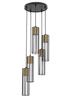 Sigma 33461 FOBIA 5 lampa wisząca koło czarny/złoty