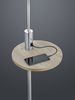 Lampa podłogowa Trio 400400107 srebrny