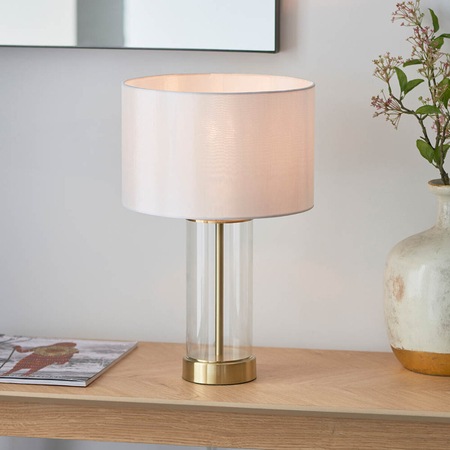 Lampa stołowa Endon Lighting Lessina 98810 mosiądz