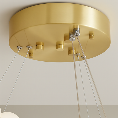 Lampa wisząca Abigali Lampa wisząca Abigali Pontti Big2 56W złoty/mleczne kule