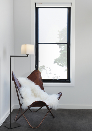 Lampa podłogowa FINESS S nikiel mat 1xE27 regulowana, abażur biały w komplecie