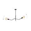 Lampa sufitowa FRIX 2 BLACK Emibig 1126/2 czarny