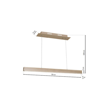 Milagro Lampa Wisząca TIMBER 18W LED MLP568 Naturalne drewno