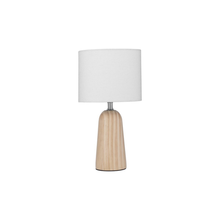 Lampa biurkowa Luces Exclusivas LE44297 drewno jasne i ciemne, biały