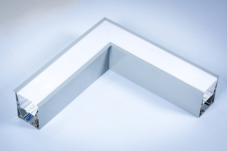 Profil Liniowy LED Greenie Linea wpuszczany - narożnik horyzontalny 20W szara obudowa NW