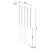 Sollux Lighting Lampa Wisząca PASTELO 5L złoty połysk SL.1198
