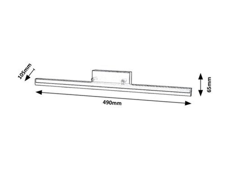 Lampa łazienkowa Rabalux Evan 2166 czarny matowy