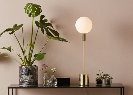 Lampa stołowa Markslöjd UNO 107765 biały/złoty