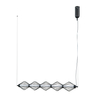 Lampa wisząca Italux Sevil PND-34403-5-BK Czarny mat, chrom