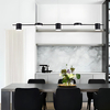 Lampa wisząca Abigali Glichio 35W 120cm liniowa nowoczesna czarna