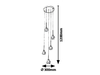 Lampa wisząca Rabalux Kassia 5396 złoty
