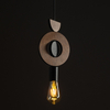Lampa wisząca Nowodvorski DROPS WOOD D 11176 Ciemne drewno Czarny