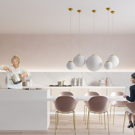 Sollux Lighting Lampa wisząca UGO 30 złota SL.0716