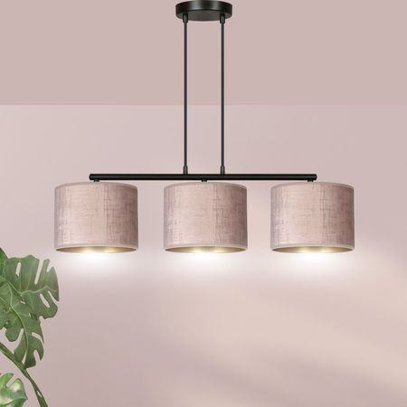 Lampa wisząca HILDE 3 BL ROSE Emibig 1053/3 różowy