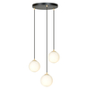 Lampa wisząca ROYAL 3 Emibig 1243/3 biały/czarny