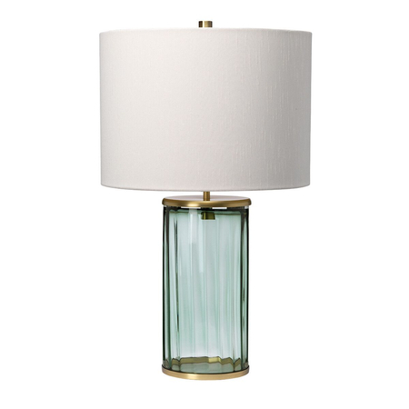Lampa stołowa Reno - 1 źródło światła - Postarzany mosiądz Quintiesse QN-RENO-GREEN-AB