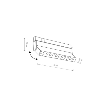 Lampa sufitowa LVM FOCUS OUT LED 9W Nowodvorski 10145 czarny