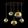 Lampa wisząca Maytoni Fermi P140-PL-170-5-G Gold